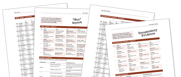 Samples of the TOTWSaM evidence tables